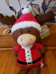 Spark Create Imagine Holiday Baby Toy Reindeer Rattle Plush