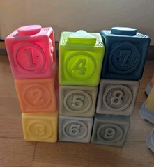 Montessori Toy Lot-Tissue Box/Stacking Blocks/Nesting Eggs/Wooden Shape Sorter