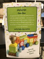 Early Learning Centre Wooden Stacking Train Hand Eye Coordination 15 Blocks Incl