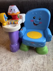 Fisher-Price Laugh & Learn Toddler Toy Song & Story Learning Chair Vintage Rare
