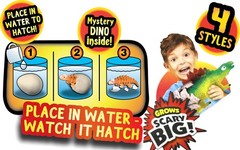 JA-RU Giant Dinosaur Egg (1 XXL & 1 Original) Magic Hatching & Large
