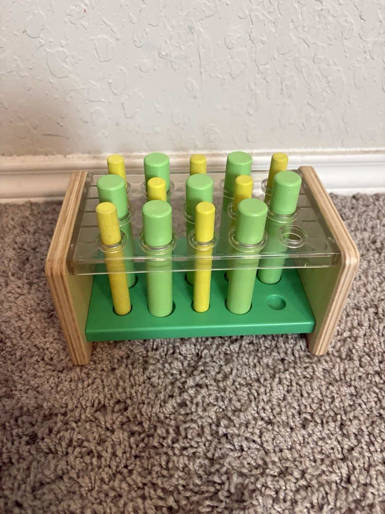 Lovevery Wooden Posting Stand Pegs Montessori – Pls Read Description