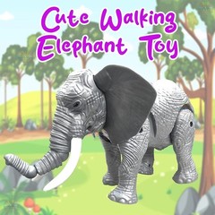 Walking Musical Elephant Toy Musical Sound Wiggling Tail and Shaking Head