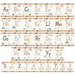 Sophena 36 Pieces Alphabet Bulletin Board Set, Number ABC Posters for Classro…
