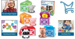 Farm Animal Set Plastic Toddler Toys Counting Sorting Learning Gift