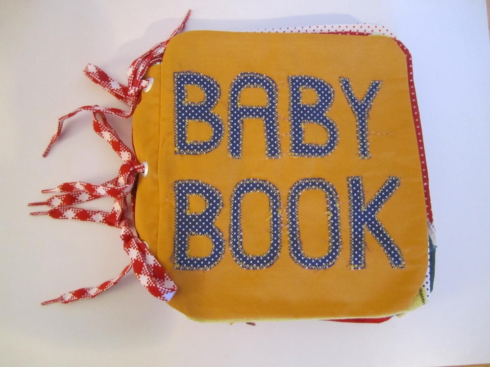 VINTAGE NEW HANDMADE FABRIC HOW TO TEACHING BABY BOOK HOOKS ZIPPER SNAP BUTTONS