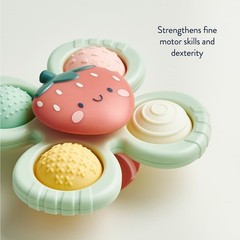 Itzy Ritzy Strawberry Fidget Popper Travel Bath Toy