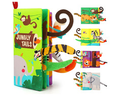 beiens cloth picture babybook Safe and Interactive 3D Activity Book for Toddlers