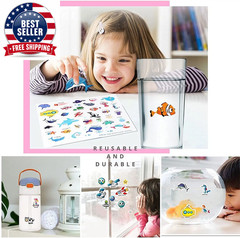 Hot New Children Scene Stickers DIY Hand-On Puzzle Sticker Books Reusable Cartoo