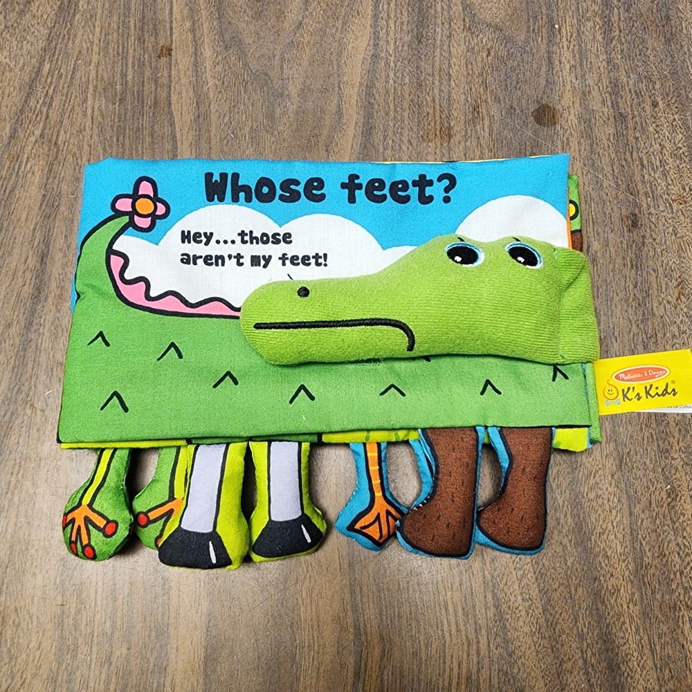 Melissa And Doug “Who’s Feet” Fabric Children’s Book
