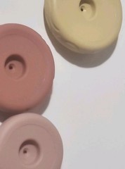 Silicone Stacking Rings Baby Sensory Learning Toy Six Colorful Textured Designs