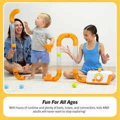 Fat Brain Toys The Original Air Toobz, Air-Powered STEM Building Toys for Kids &