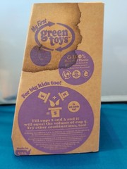 My First Green Toys 6 Stacking Cups 6 months + NIB Made from Recycled Milk Jugs