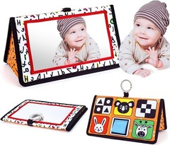 Tummy Time Mirror Infant Toys Newborn Toys 0-3 Months Brain Developmental Baby