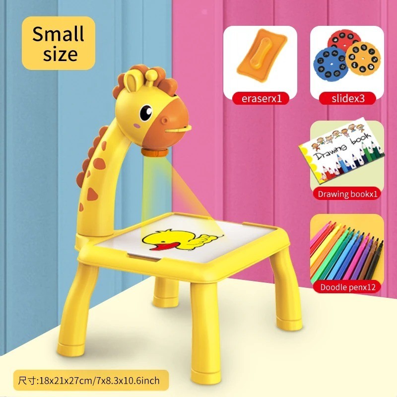 Electric Deer Projection Drawing Board Educational Writing Drawing Toy