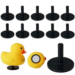 10Pcs Duck Plug – Rubber Mount,Flock Locker 0.97in*0.98in, Black