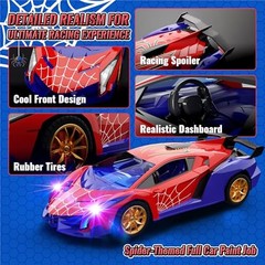 ZIROKAY Spider Remote Control Car with Multi-Color Flash Multicolored Lights