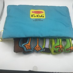 Melissa and Doug Kids Cloth Book Whose Feet Crocodile Bear Horse Frog Duck
