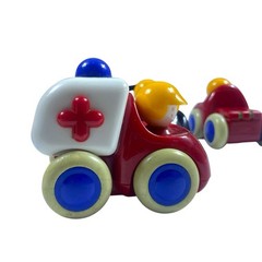 4 Vintage 80’s Tolo Toys Sports Racing Cars Primary Colors Colorful Lightweight