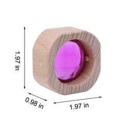 20PCS Wooden Gem Blocks Stacking Toys,Colorful Acrylic Windows Blocks, Rainbo…