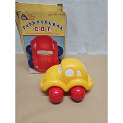 Rare Early Learning Centre (Elc) France Push N Squeak Car Toy with Original Box