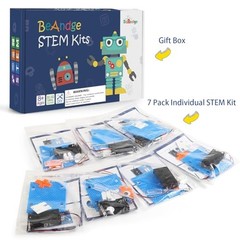 7 Set Bulk STEM Kit Individual Craft Kits for Kids, Science Projects Crafts
