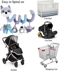 Car Seat Toys for Babies Baby Toys 3-6 Months Carseat Stroller Toy Developmental