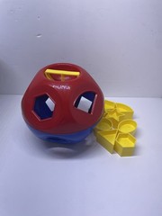 Vintage Tupperware SHAPE-O-BALL Toys Shape Sorter Missing Shape #4&8