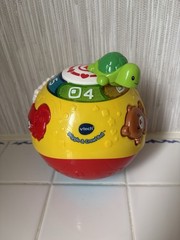 V-Tech Wiggle and Crawl Ball Educational Toy for Babies 6-36 Months Works Great