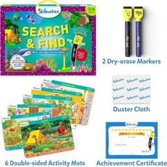 Search and Find Educational Game – Reusable Mats for Creative Learning Ages 3-6