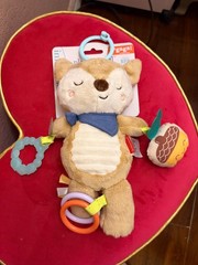 Infantino GaGa Playtime Pal Deer Plush Toy Rattle Crinkle Teether, 11″
