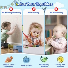 Light Blue Magnetic Drawing Board – Educational Toddler Toy