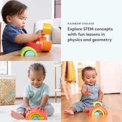 , Rainbow Stacker, Montessori Baby, Perfect for Your Baby Starting at 20 Months+