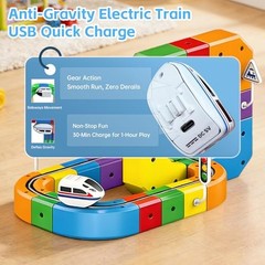 3D Electric Train Set Magic Flexible Race Track for Kids 3 4 51 PCS Starter Set