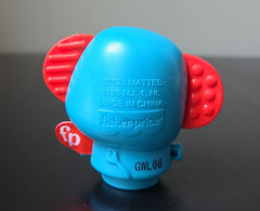 Fisher-Price Stacking Elephant Activity Toy Replacement Part Blue Elephant Top