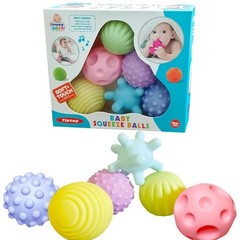 6Pcs Textured Multi Ball Set Develop Tactile Senses Toy Baby Touch Hand Ball Toy