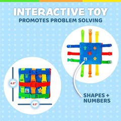 – Boomer Square – Learning Activity Toddler Plane Travel Essential Toy – Deve…
