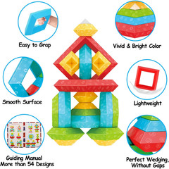 Toddler Stacking Building Blocks Educational Toys, Montessori Activities Learnin