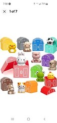 Learning Toys for 1,2,&3 Toddlers 20 Pcs Farm Animals Toy Counting Skill Color