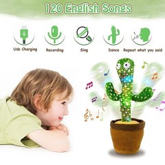 1pc-dancing Talking Cactus Toys for Baby Boys and Girls, Singing Mimicking Recor