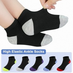 25 Pairs Toddler Kids Socks Ankle Athletic Low Cut Short Socks for Boys Girls…
