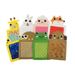 8 Pieces Sensory Mats Animal Perception Pads Polyester Textured Sensory Walls