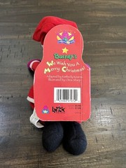 Barney Santa We Wish You a Merry Christmas Plush Board Book 1999 USA Lyrick