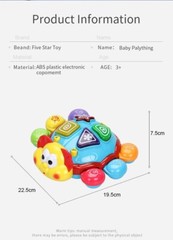 Turtle Electric Music Crawling Spanish/ English Baby, Toddler Toy -Tummy Time