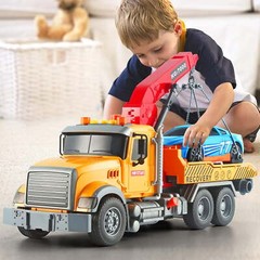 Kids Toys for 3 4 5 6 7 Years Old Boys, 15″ Large Tow Truck Toy,Friction Powered