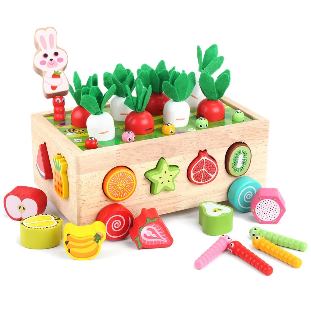Toddlers Montessori Wooden Educational Toys for Baby Boys Girls Age 1 2 3 Yea…