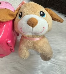 Vtech Care for Me Learning Puppy Carrier Toy Includes Accessories Works Pink Dog