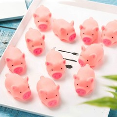 HAKACC 20 PCS Mini Squishies Pig Bath 1.5×1.5×2.5 Inch (Pack of 20), Pink