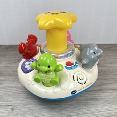 Vtech SPIN & LEARN TOP Musical Learning Toy Sea Animals Tested & Working (Video)