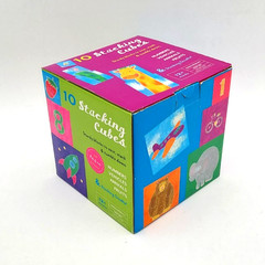10 STACKING CUBES Numbers Vehicles Animals Fruits Developmental Baby Toy New